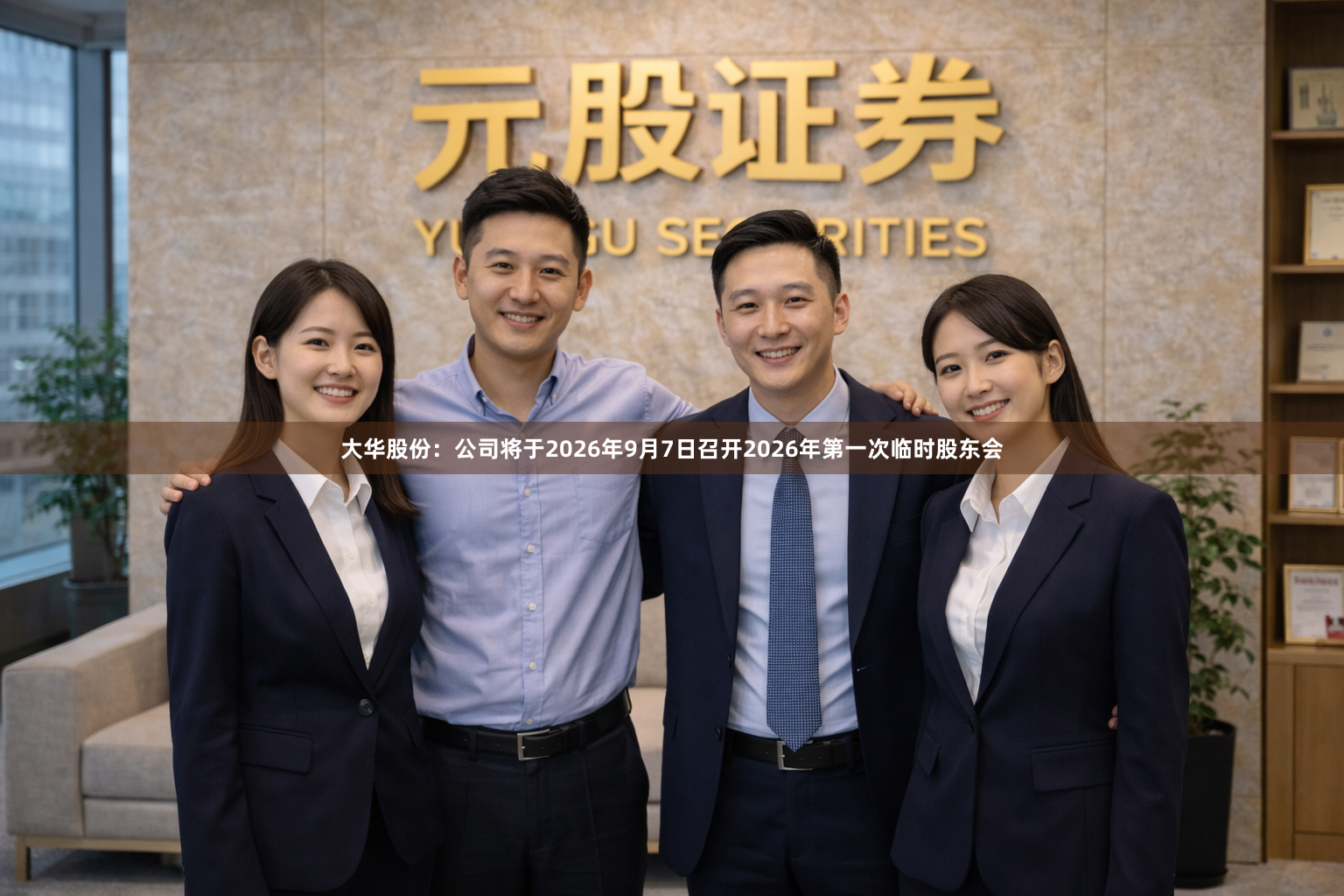 大华股份：公司将于2026年9月7日召开2026年第一次临时股东会