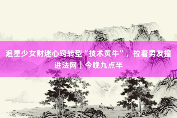 追星少女财迷心窍转型“技术黄牛”，拉着男友撞进法网｜今晚九点半