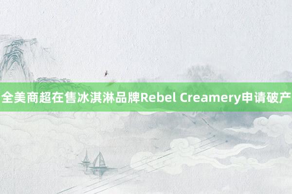全美商超在售冰淇淋品牌Rebel Creamery申请破产
