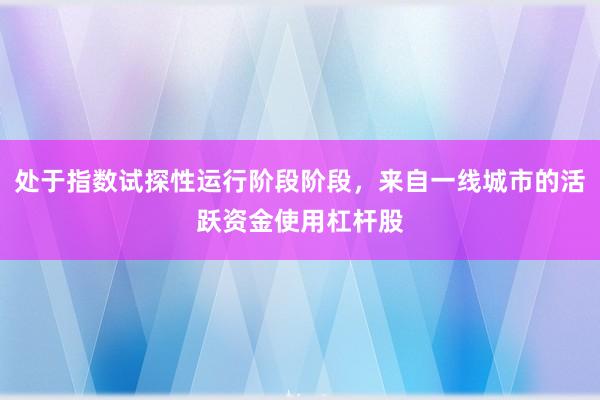 处于指数试探性运行阶段阶段，来自一线城市的活跃资金使用杠杆股