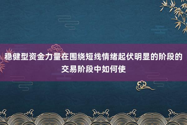 稳健型资金力量在围绕短线情绪起伏明显的阶段的交易阶段中如何使