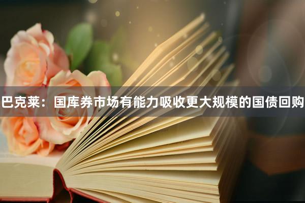 巴克莱：国库券市场有能力吸收更大规模的国债回购